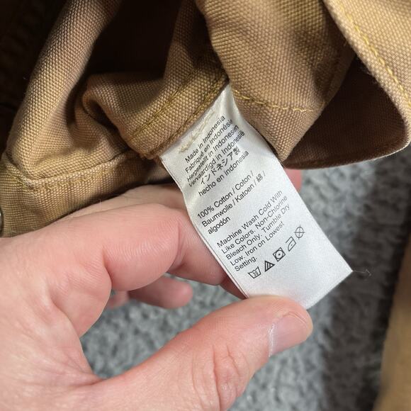 J.Crew Wallace & Barnes Duck Canvas Trucker Jacket AU671 Tan Toasted Wheat Men L - Picture 4 of 9